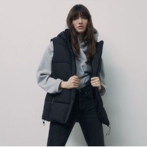 Zara Puffer Vest Jacket Coat
